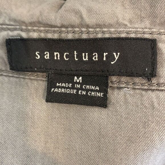 Sanctuary Grey Button Down - Picture 4 of 4